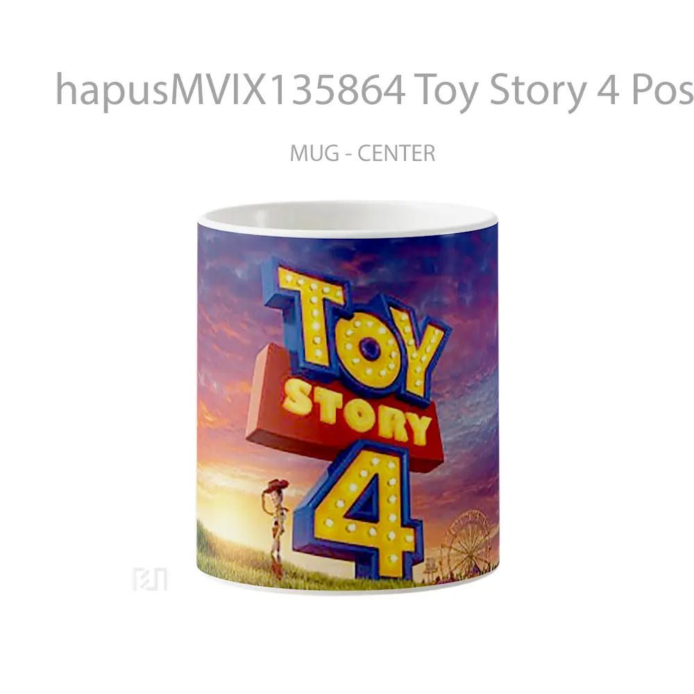 Mug Toy Story 4 Poster Woody Gelas Keramik Unik