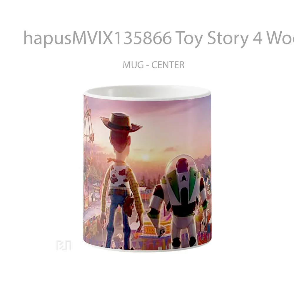Mug Toy Story 4 Woody And Buzz Lightyear Gelas Keramik Unik