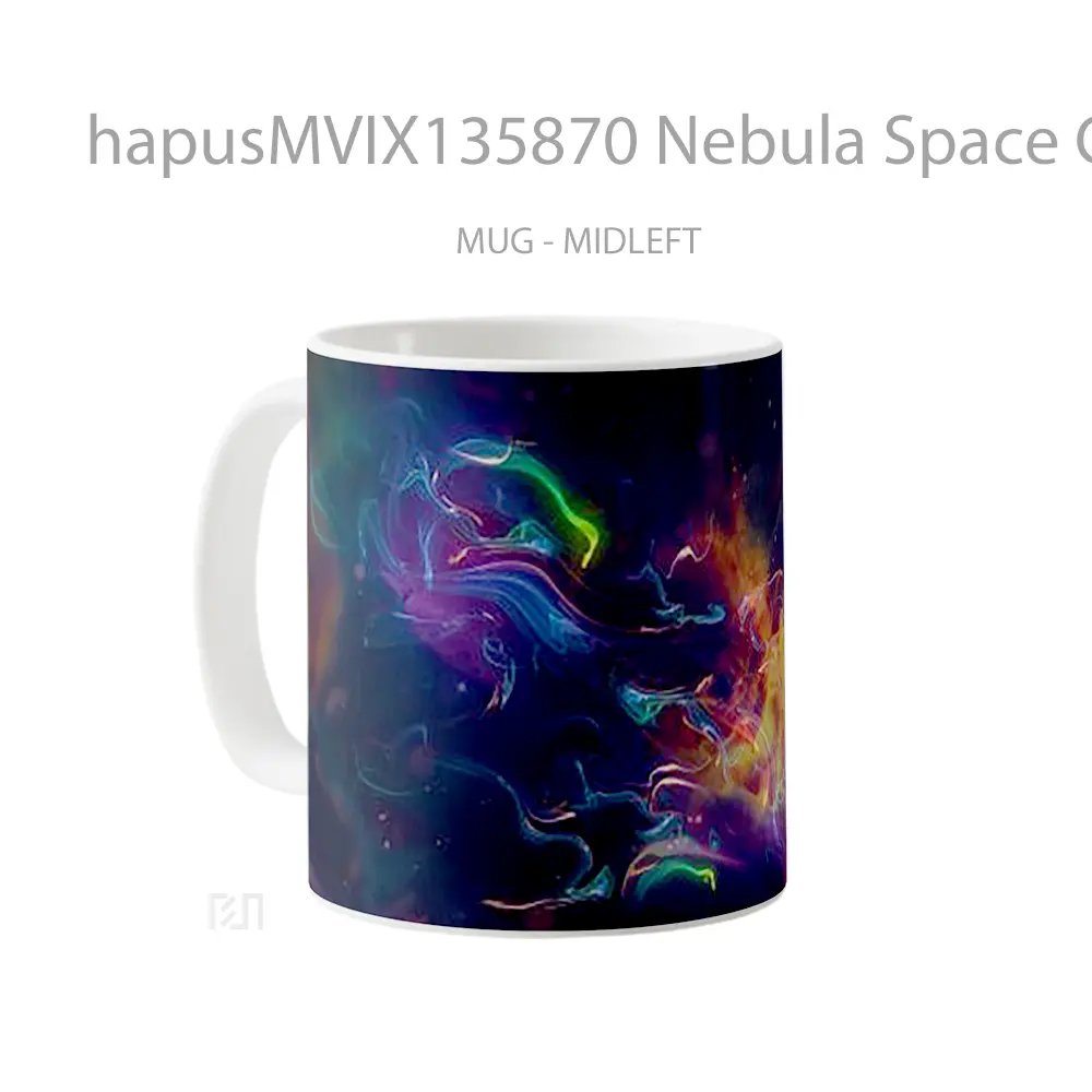 Mug Nebula Space Colors Gelas Astronomi - All-side / Desain