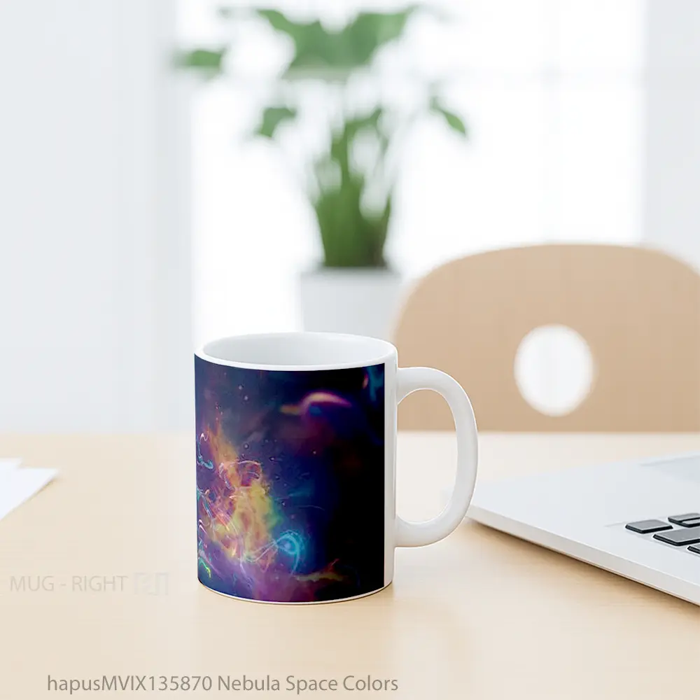 Mug Nebula Space Colors Gelas Astronomi - All-side / Desain
