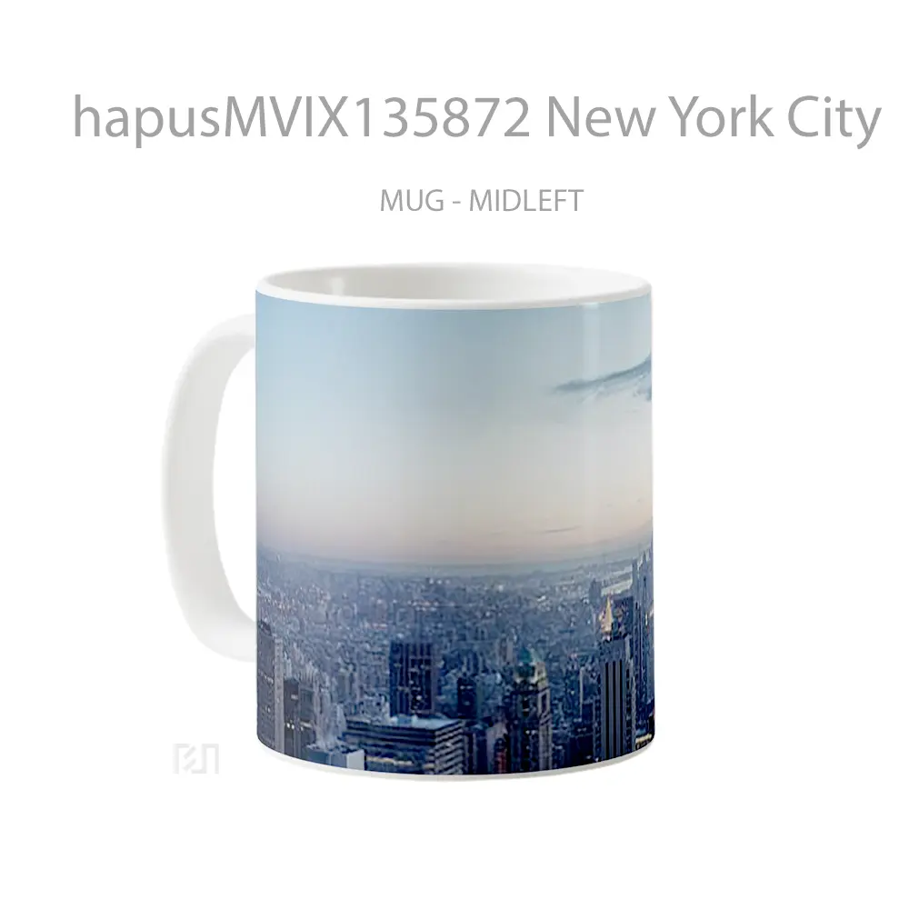 Mug New York City Gelas Keramik Unik - All-side / Desain