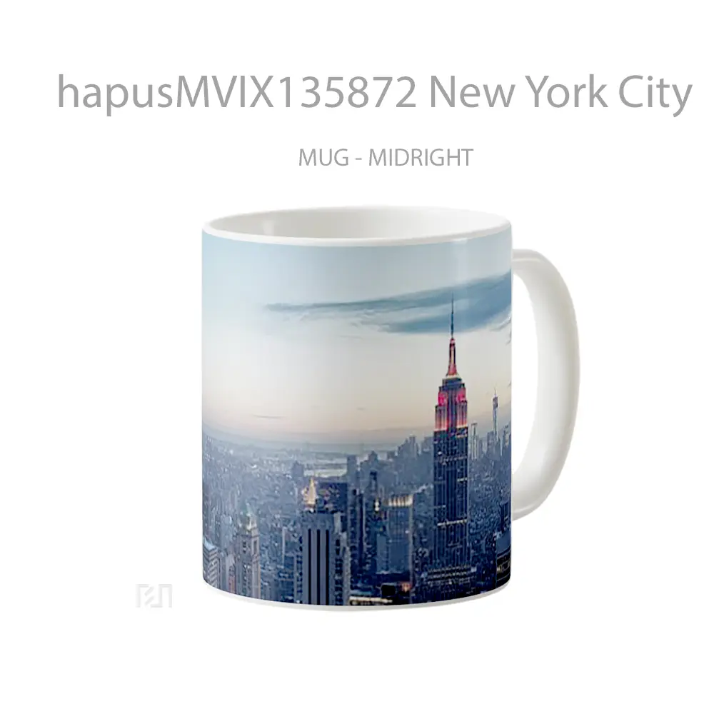 Mug New York City Gelas Keramik Unik - All-side / Desain