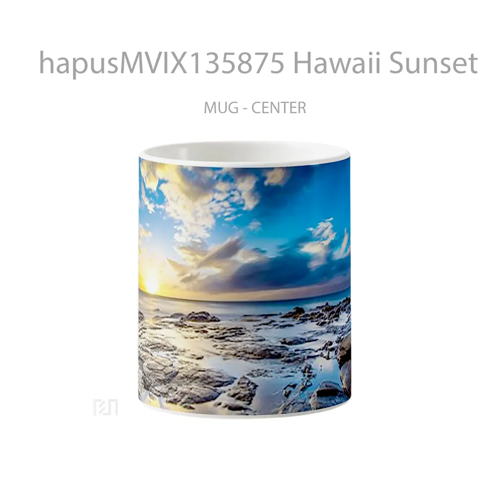 Mug Hawaii Sunset Gelas Pemandangan Alam