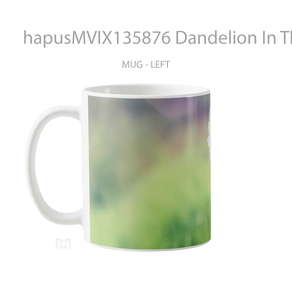 Mug Dandelion In The Field Gelas Pemandangan Alam - All-side / Desain