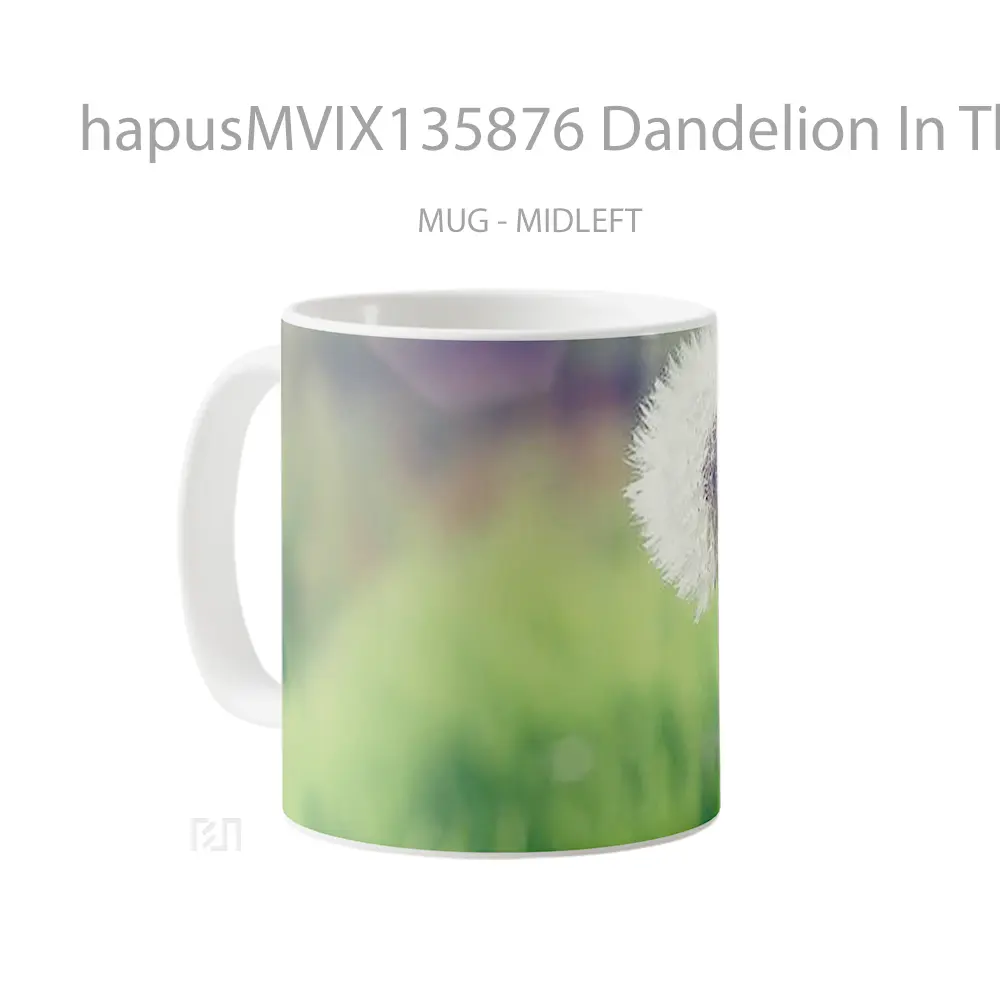 Mug Dandelion In The Field Gelas Pemandangan Alam - All-side / Desain