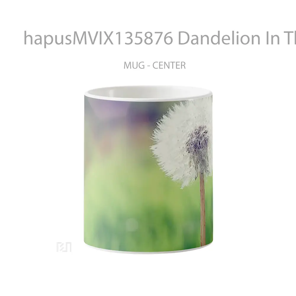Mug Dandelion In The Field Gelas Pemandangan Alam