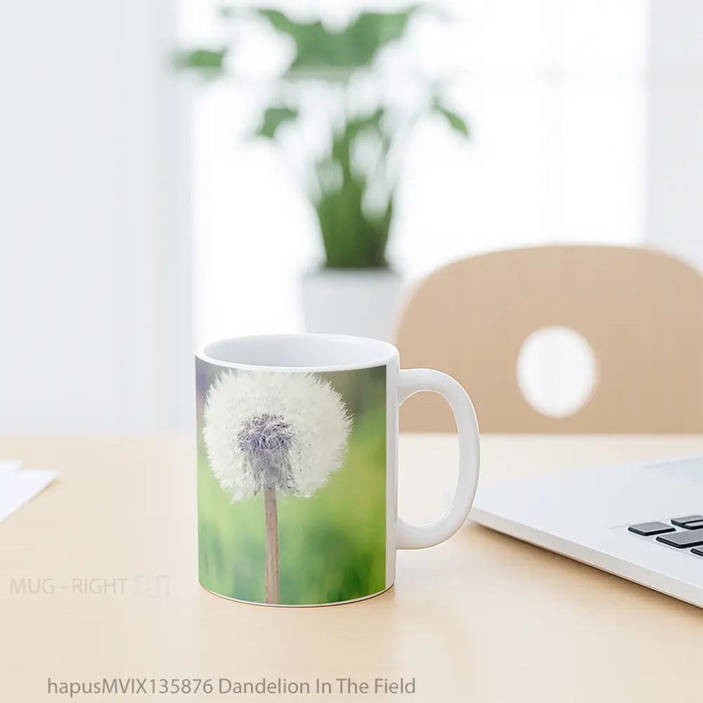 Mug Dandelion In The Field Gelas Pemandangan Alam - All-side / Desain