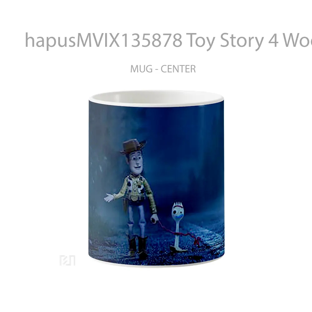 Mug Toy Story 4 Woody And Forky Gelas Keramik Unik