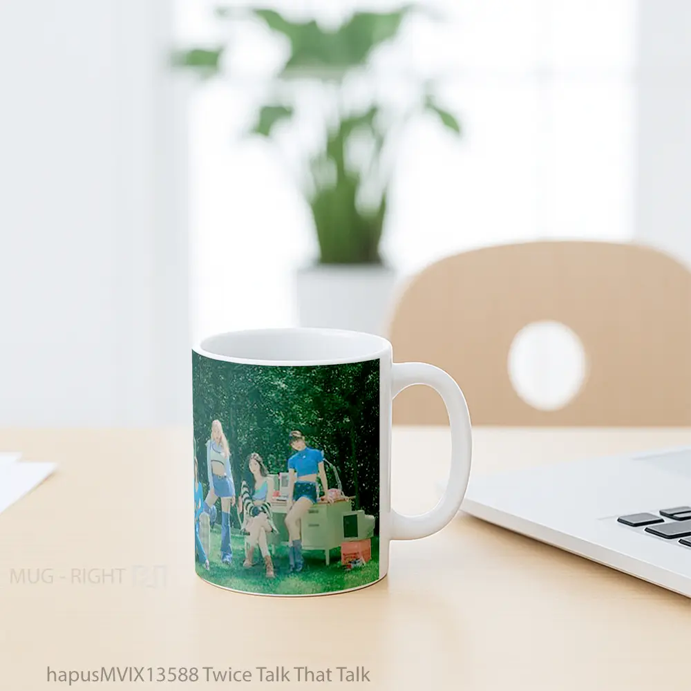 Mug Twice Talk That Talk Gelas Keramik Unik - All-side / Desain