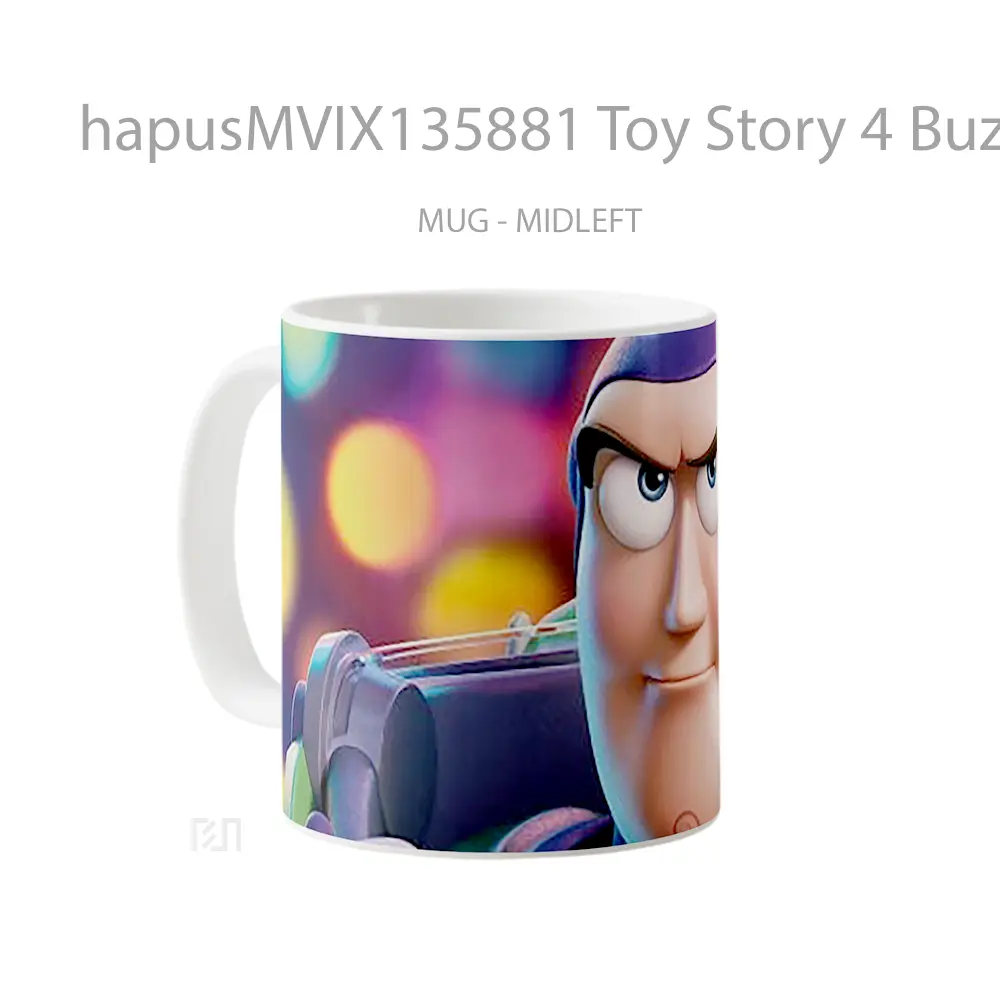 Mug Toy Story 4 Buzz Lightyear Gelas Keramik Unik - All-side / Desain