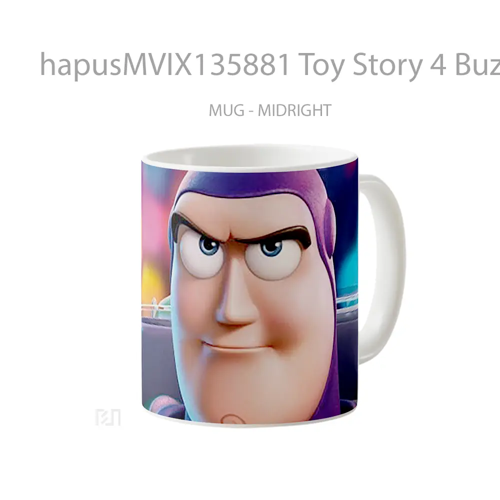 Mug Toy Story 4 Buzz Lightyear Gelas Keramik Unik - All-side / Desain
