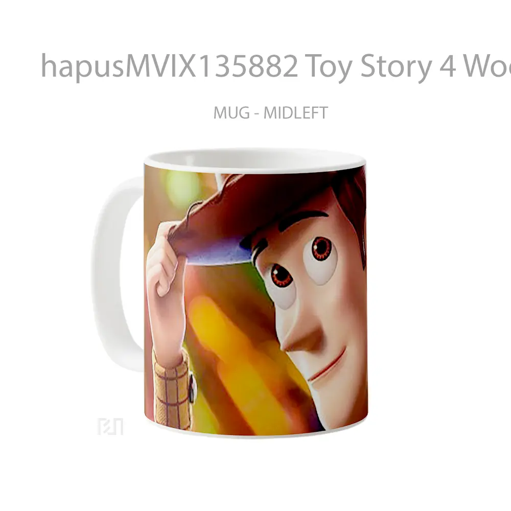 Mug Toy Story 4 Woody Gelas Keramik Unik - All-side / Desain