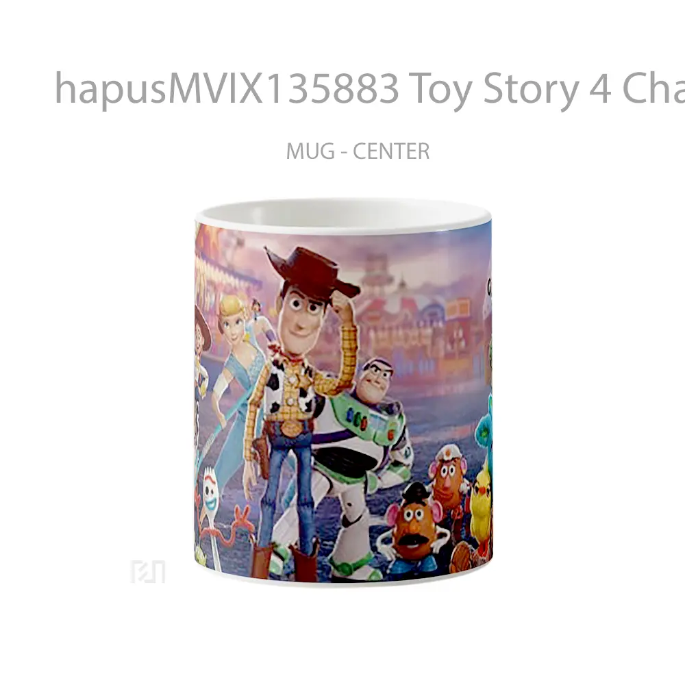 Mug Toy Story 4 Characters Poster Gelas Keramik Unik