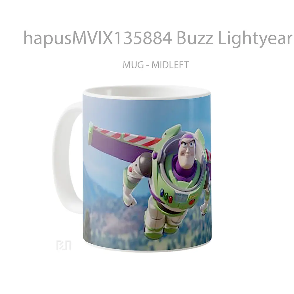 Mug Buzz Lightyear Flying Toy Story 4 Gelas Keramik Unik - All-side / Desain