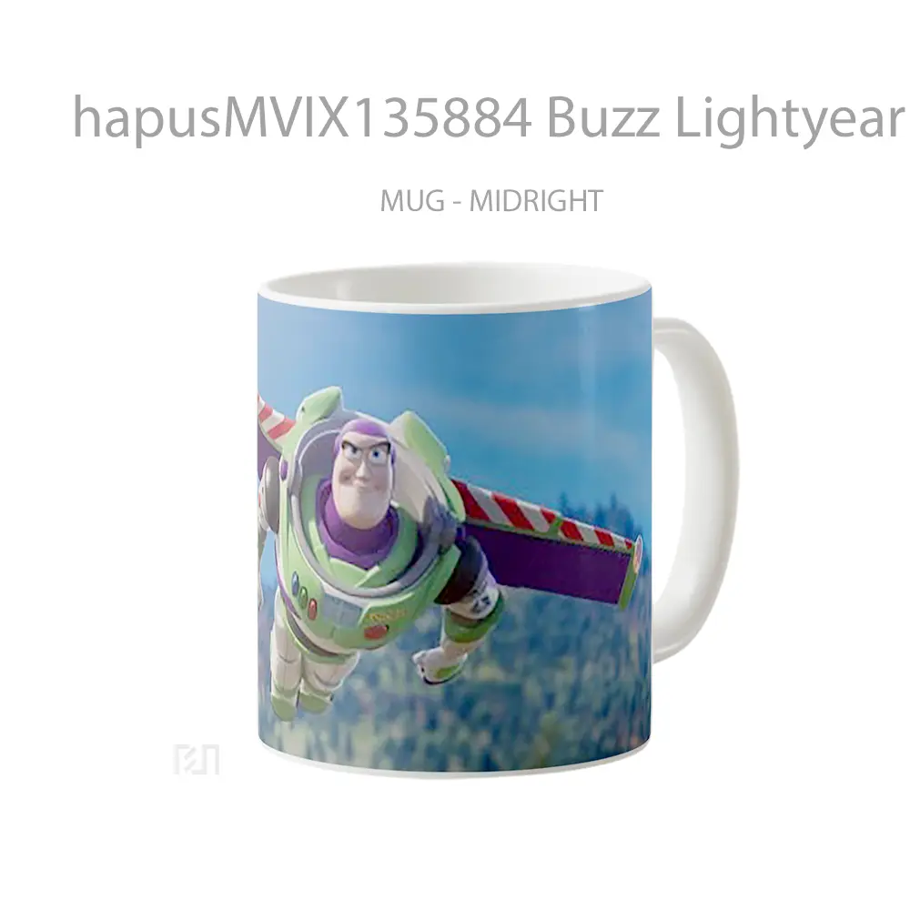 Mug Buzz Lightyear Flying Toy Story 4 Gelas Keramik Unik - All-side / Desain