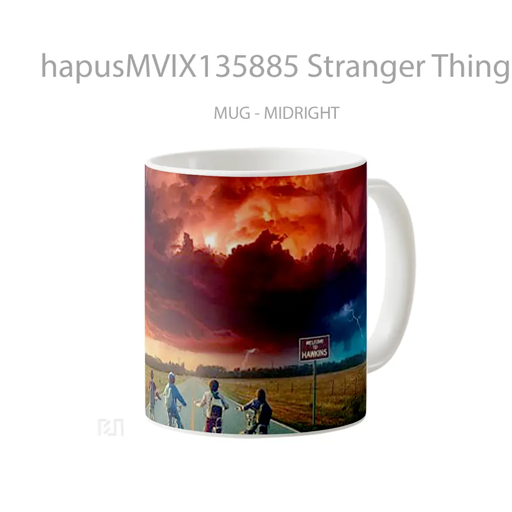 Mug Stranger Things Welcome To Hawkins Gelas Keramik Unik - All-side / Desain