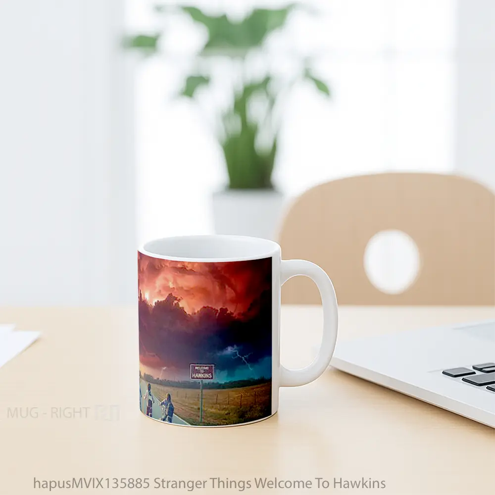 Mug Stranger Things Welcome To Hawkins Gelas Keramik Unik - All-side / Desain
