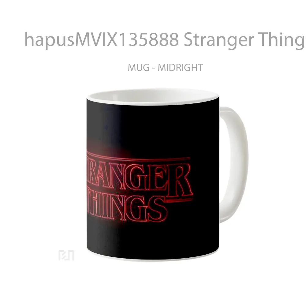 Mug Stranger Things Logo Netflix Gelas Keramik Unik - All-side / Desain