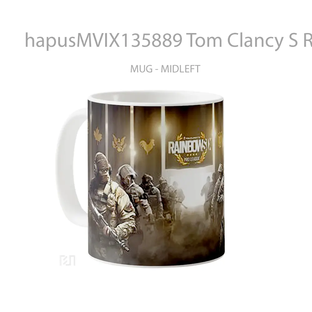 Mug Tom Clancy S Rainbow Six Siege Pro League V1 Gelas Keramik Unik - All-side / Desain
