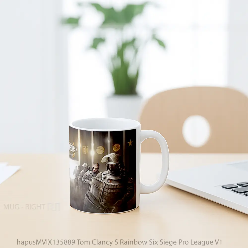 Mug Tom Clancy S Rainbow Six Siege Pro League V1 Gelas Keramik Unik - All-side / Desain