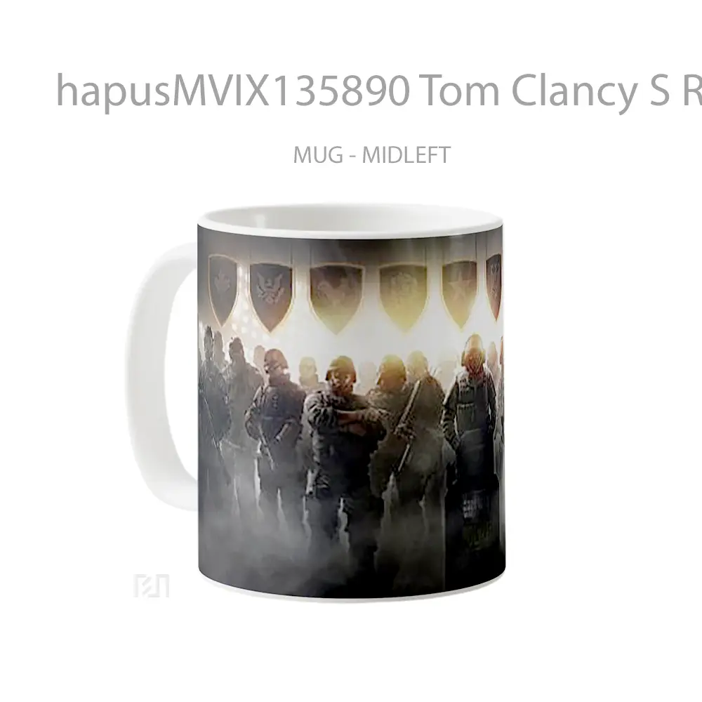 Mug Tom Clancy S Rainbow Six Siege Pro League V2 Gelas Keramik Unik - All-side / Desain