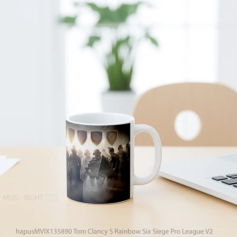 Mug Tom Clancy S Rainbow Six Siege Pro League V2 Gelas Keramik Unik - All-side / Desain