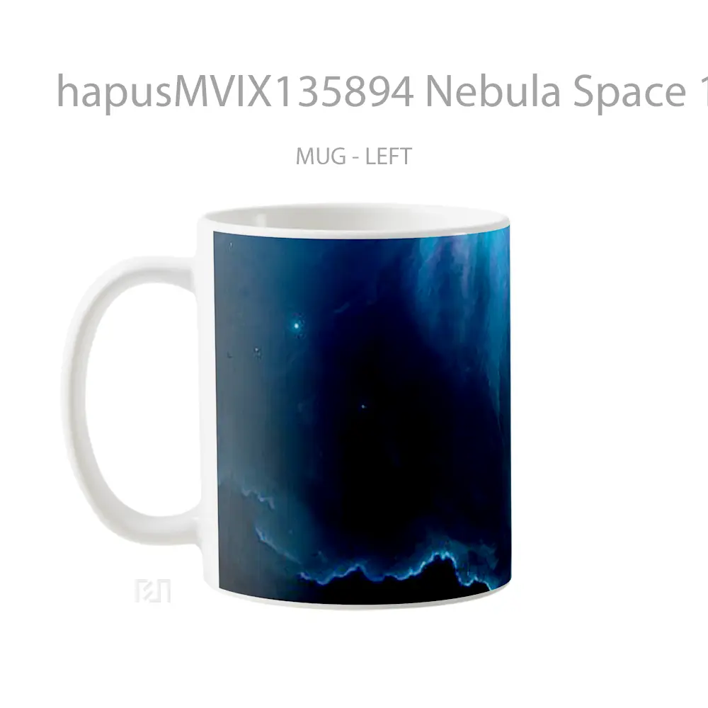 Mug Nebula Space 12K Gelas Astronomi - All-side / Desain