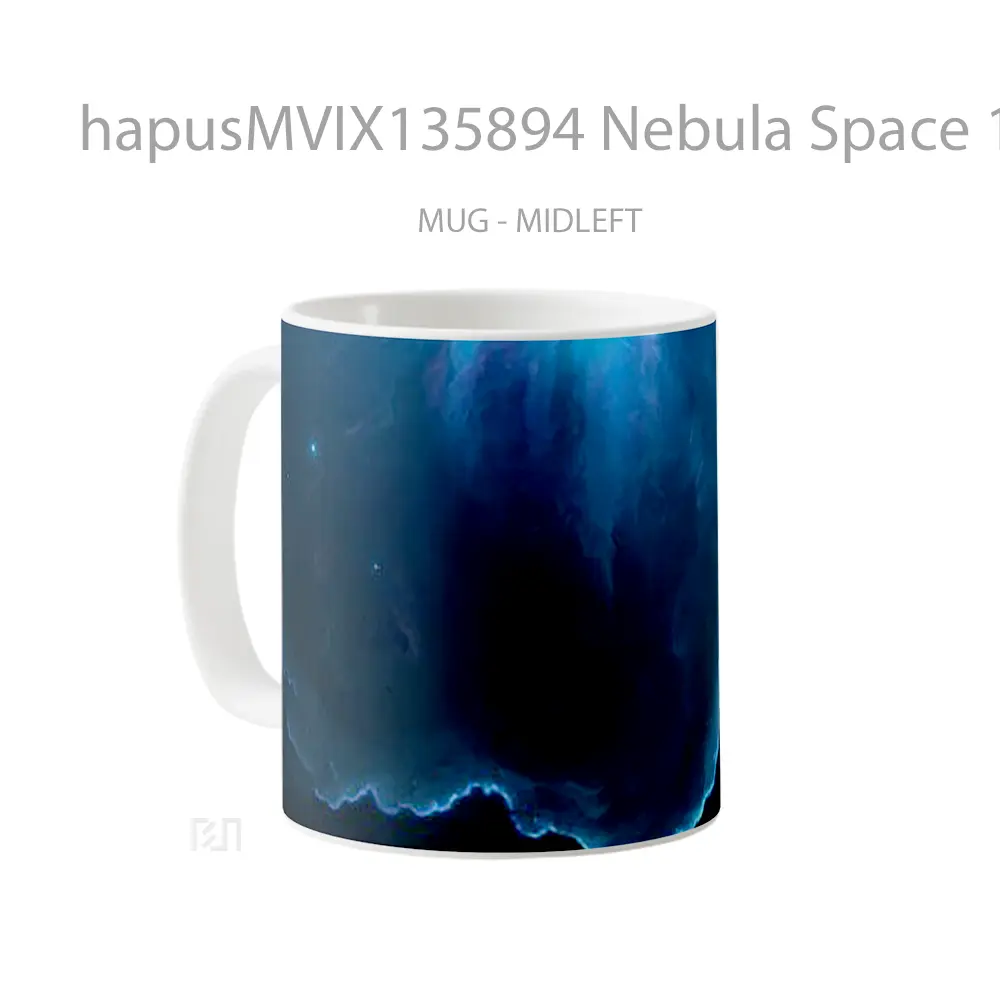 Mug Nebula Space 12K Gelas Astronomi - All-side / Desain
