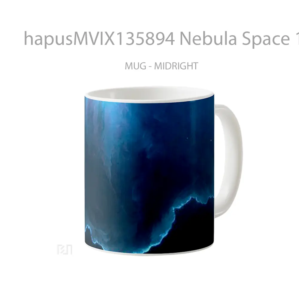 Mug Nebula Space 12K Gelas Astronomi - All-side / Desain