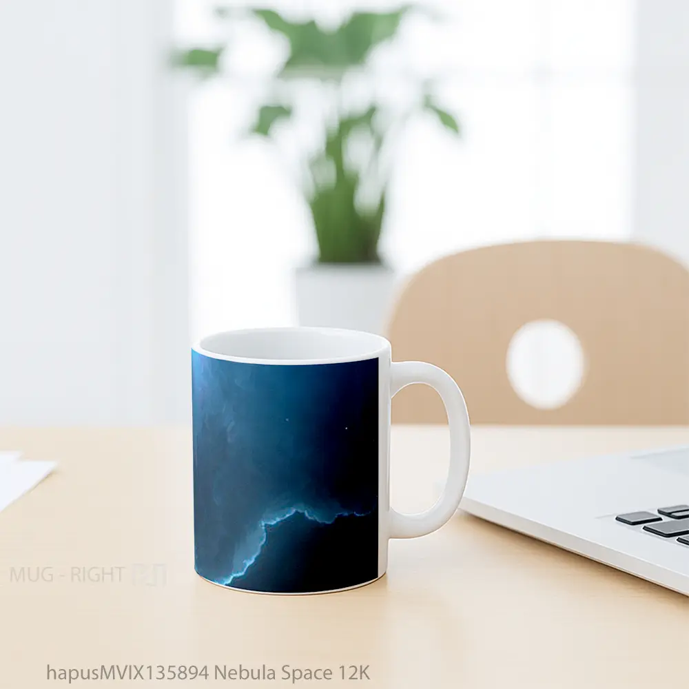 Mug Nebula Space 12K Gelas Astronomi - All-side / Desain