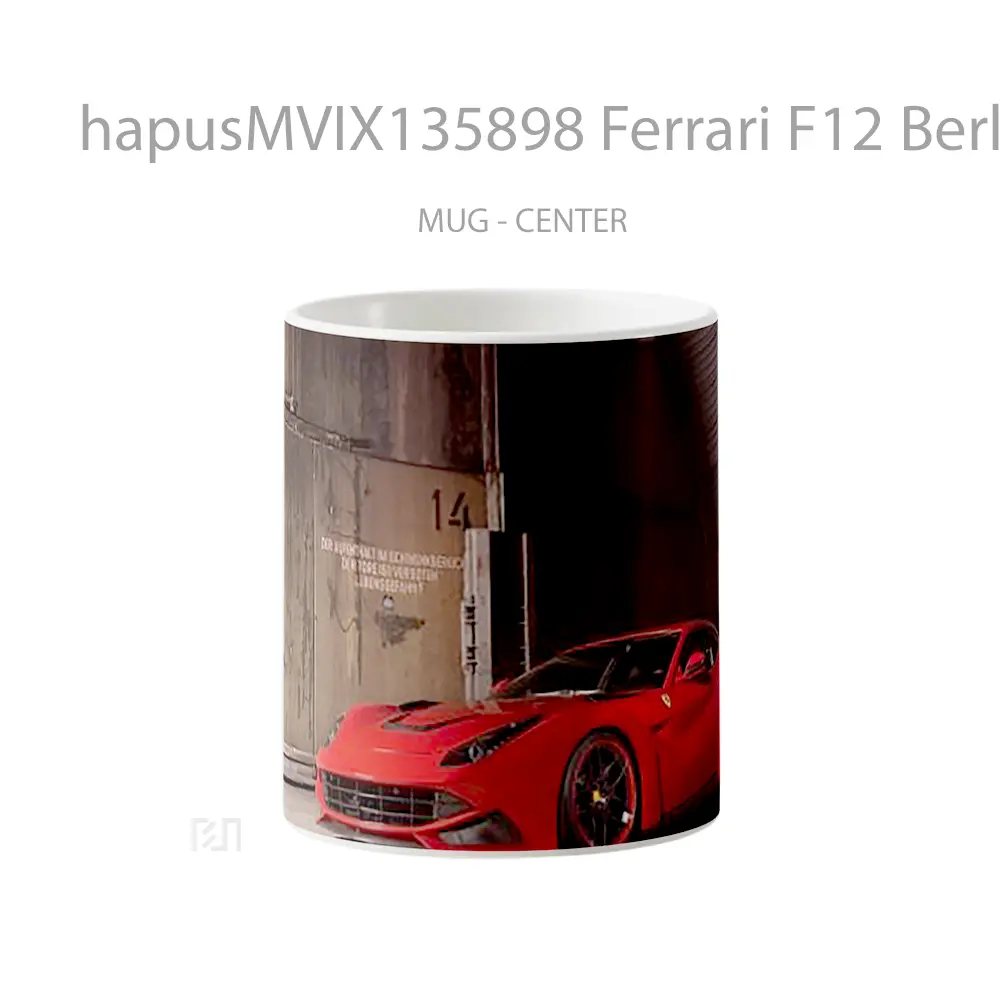 Mug Ferrari F12 Berlinetta Novitec Rosso N Largo Cangkir Mobil