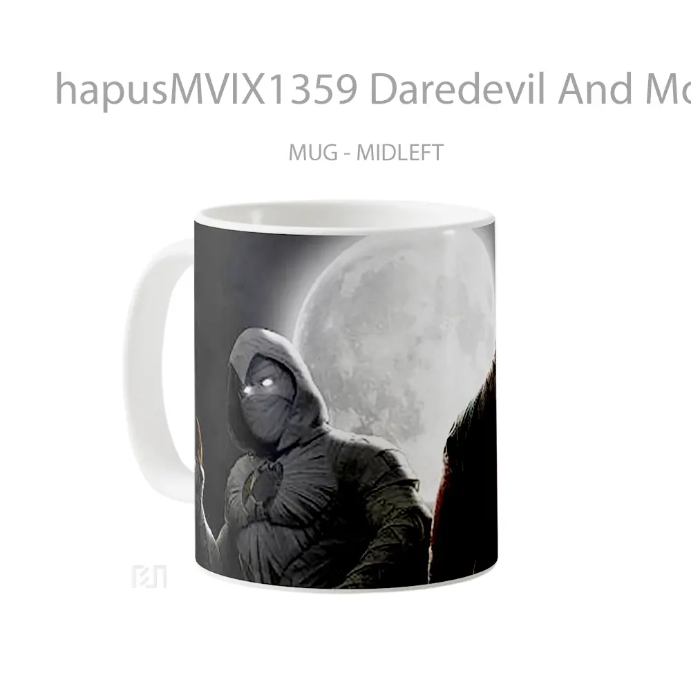 Mug Daredevil And Moon Knight Gelas Superhero - All-side / Desain