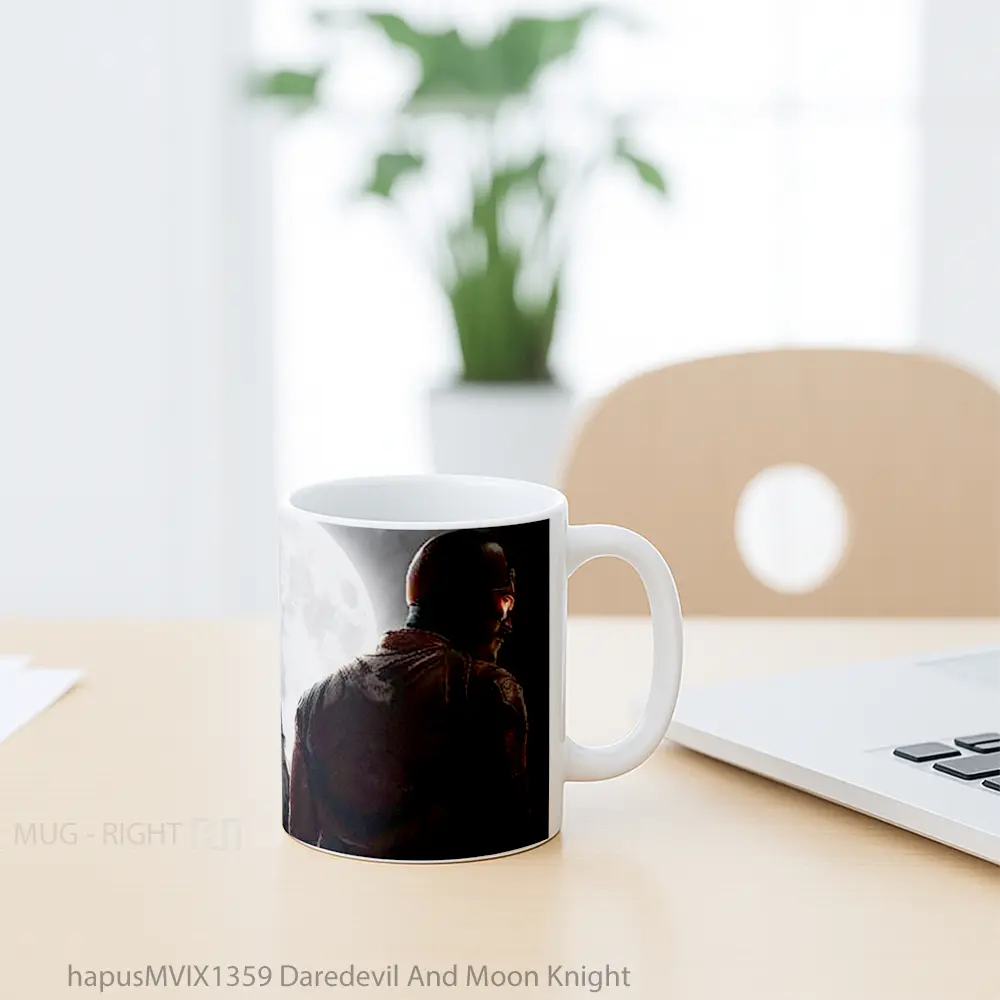 Mug Daredevil And Moon Knight Gelas Superhero - All-side / Desain