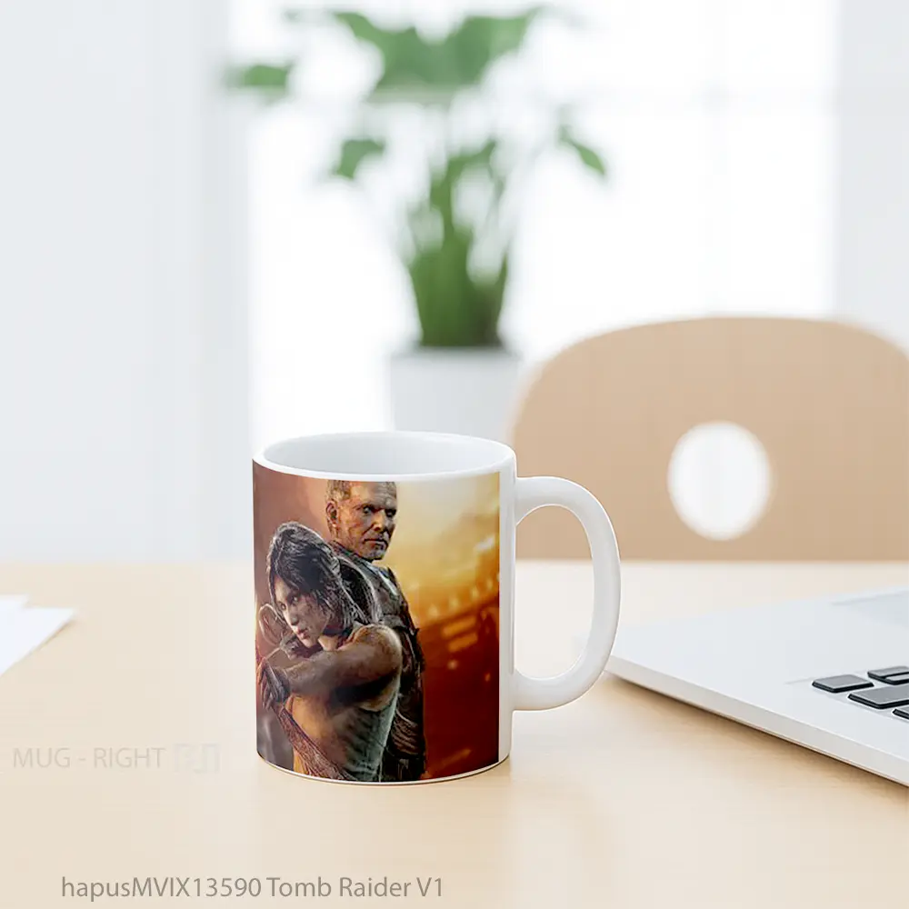Mug Tomb Raider V1 Gelas Keramik Unik - All-side / Desain