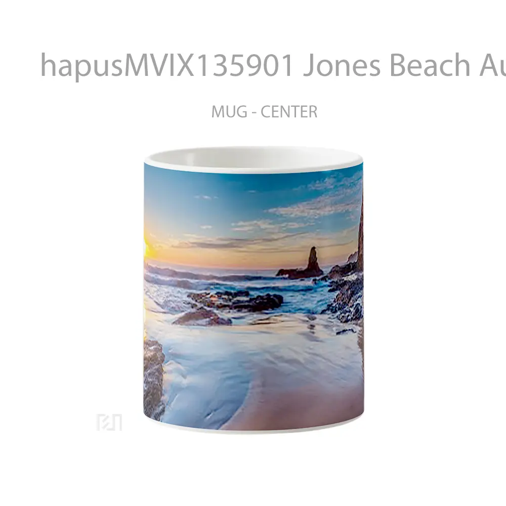 Mug Jones Beach Australia Gelas Pemandangan Alam