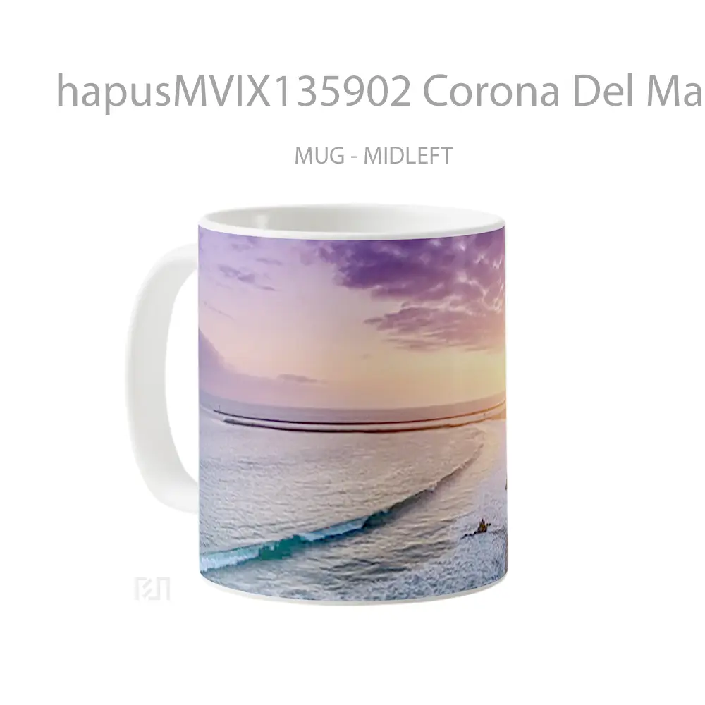 Mug Corona Del Mar On Newport Beach California Gelas Pemandangan Alam - All-side / Desain