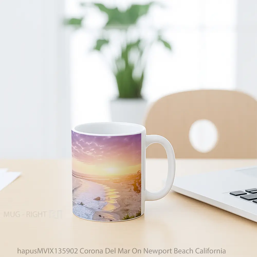 Mug Corona Del Mar On Newport Beach California Gelas Pemandangan Alam - All-side / Desain