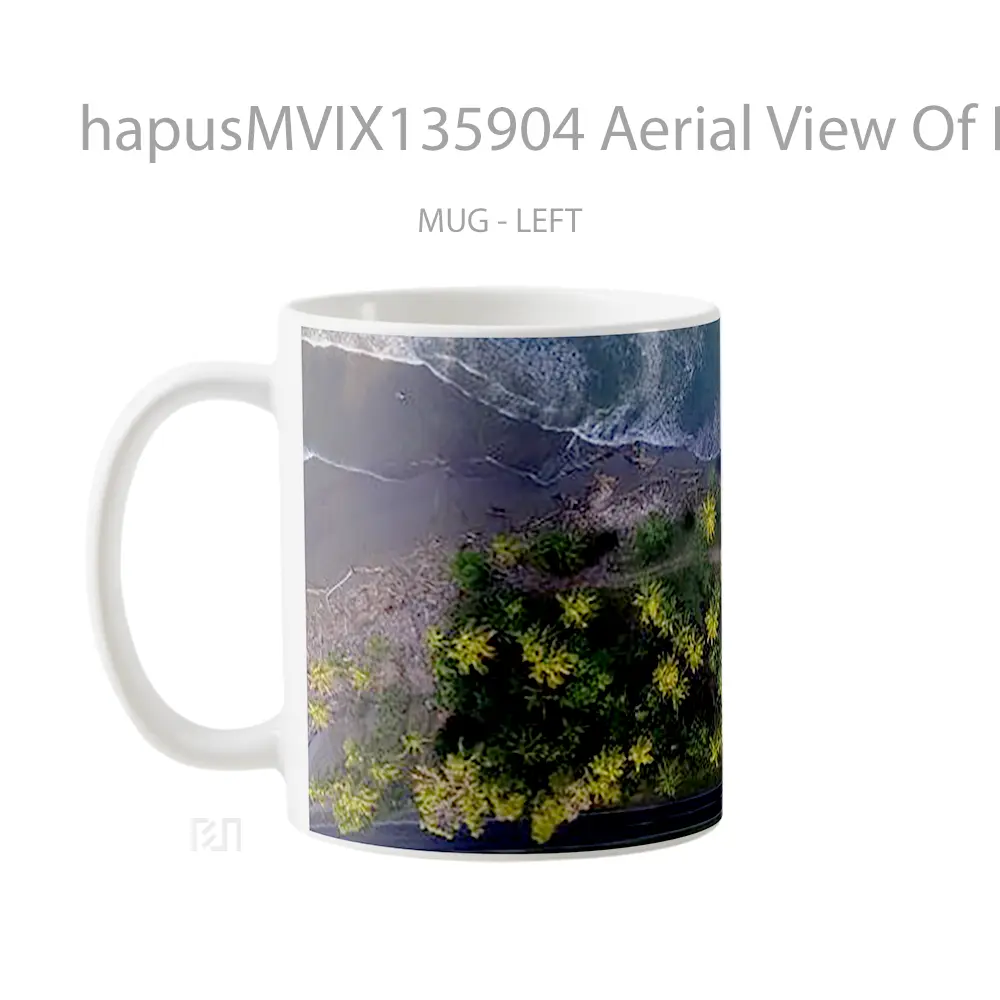 Mug Aerial View Of Beach Gelas Pemandangan Alam - All-side / Desain