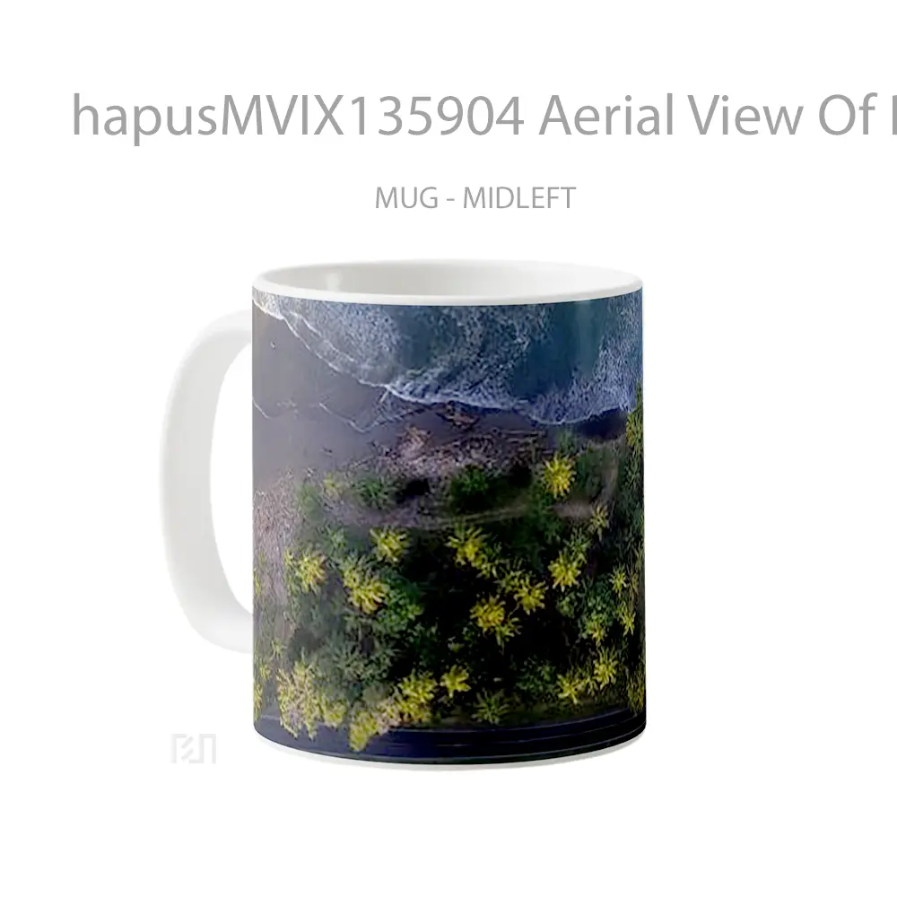Mug Aerial View Of Beach Gelas Pemandangan Alam - All-side / Desain