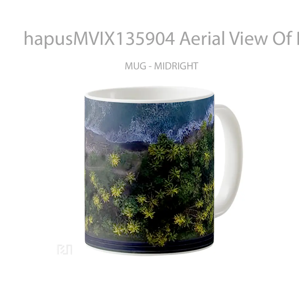 Mug Aerial View Of Beach Gelas Pemandangan Alam - All-side / Desain