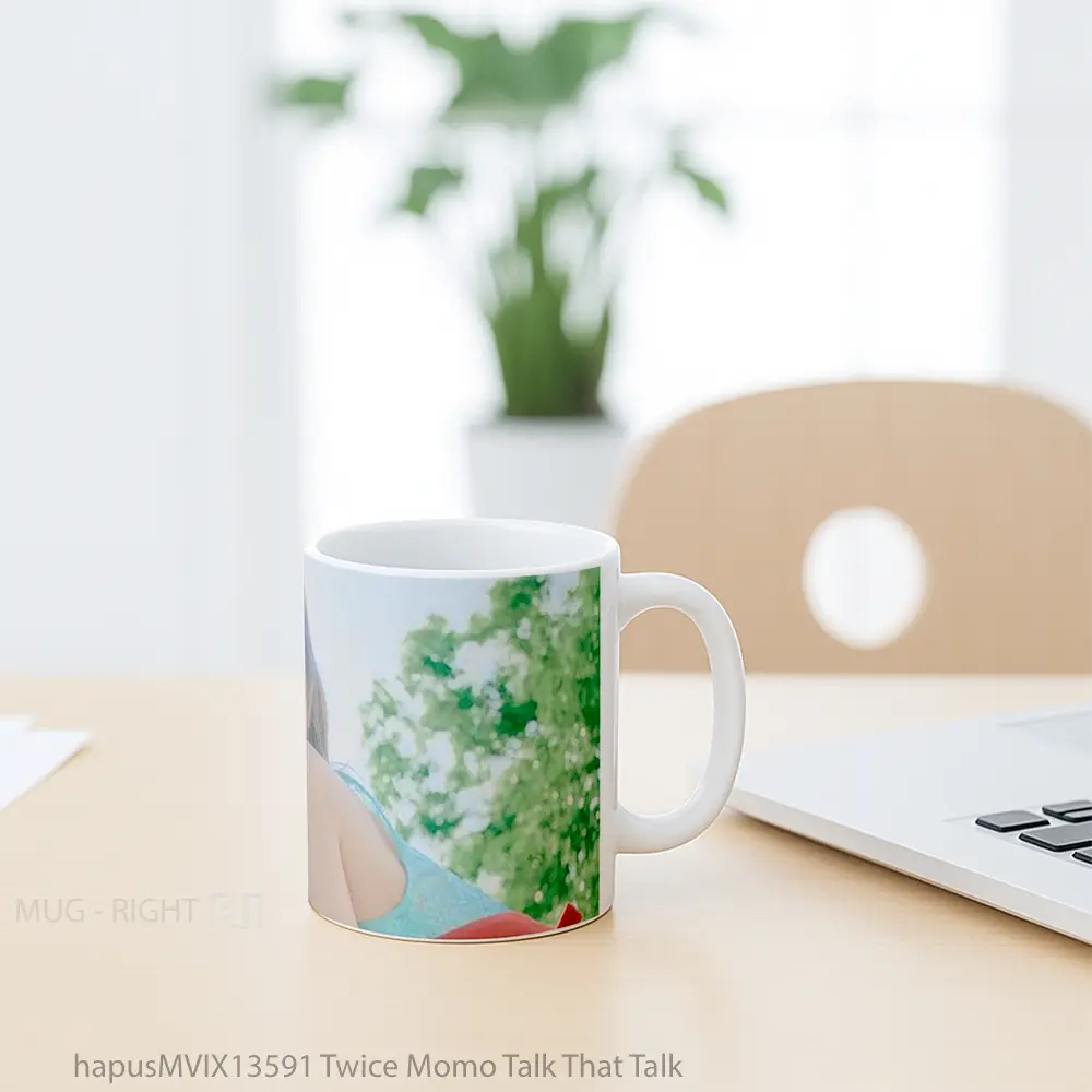 Mug Twice Momo Talk That Talk Gelas Keramik Unik - All-side / Desain