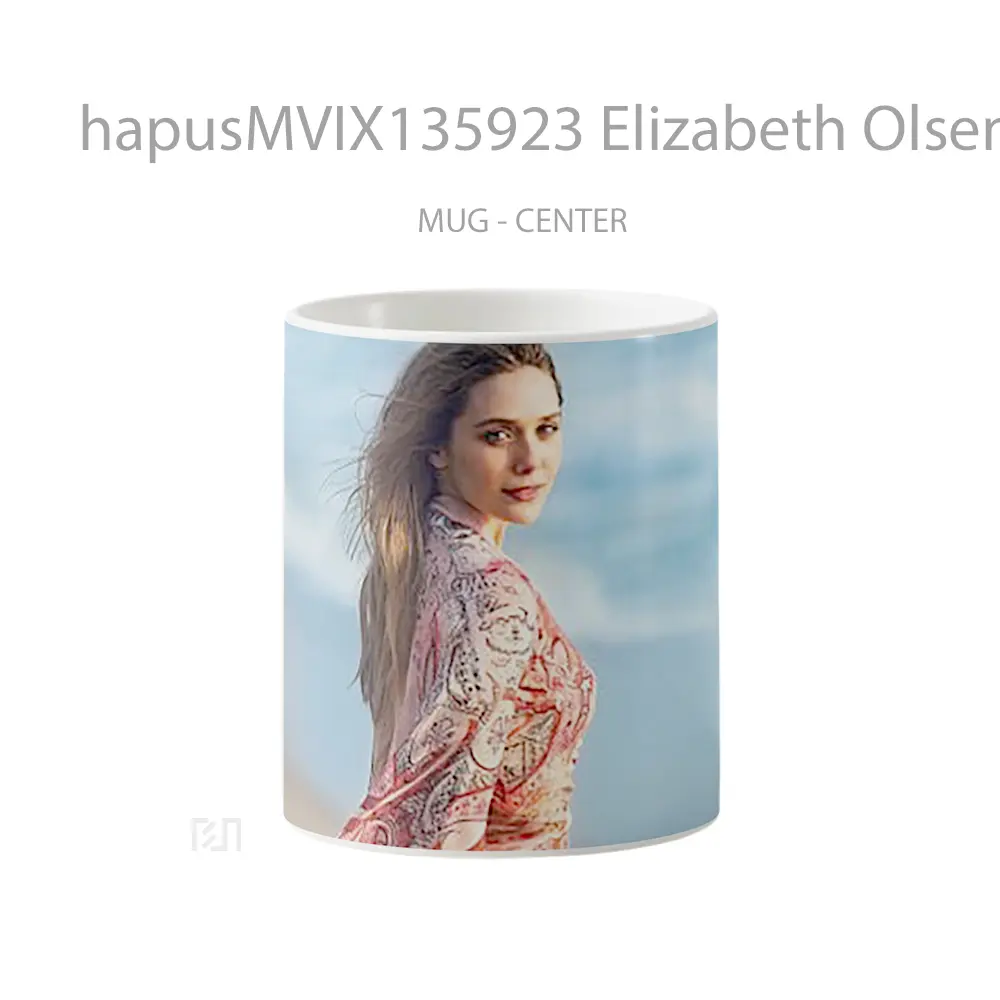 Mug Elizabeth Olsen In Beach Gelas Pemandangan Alam