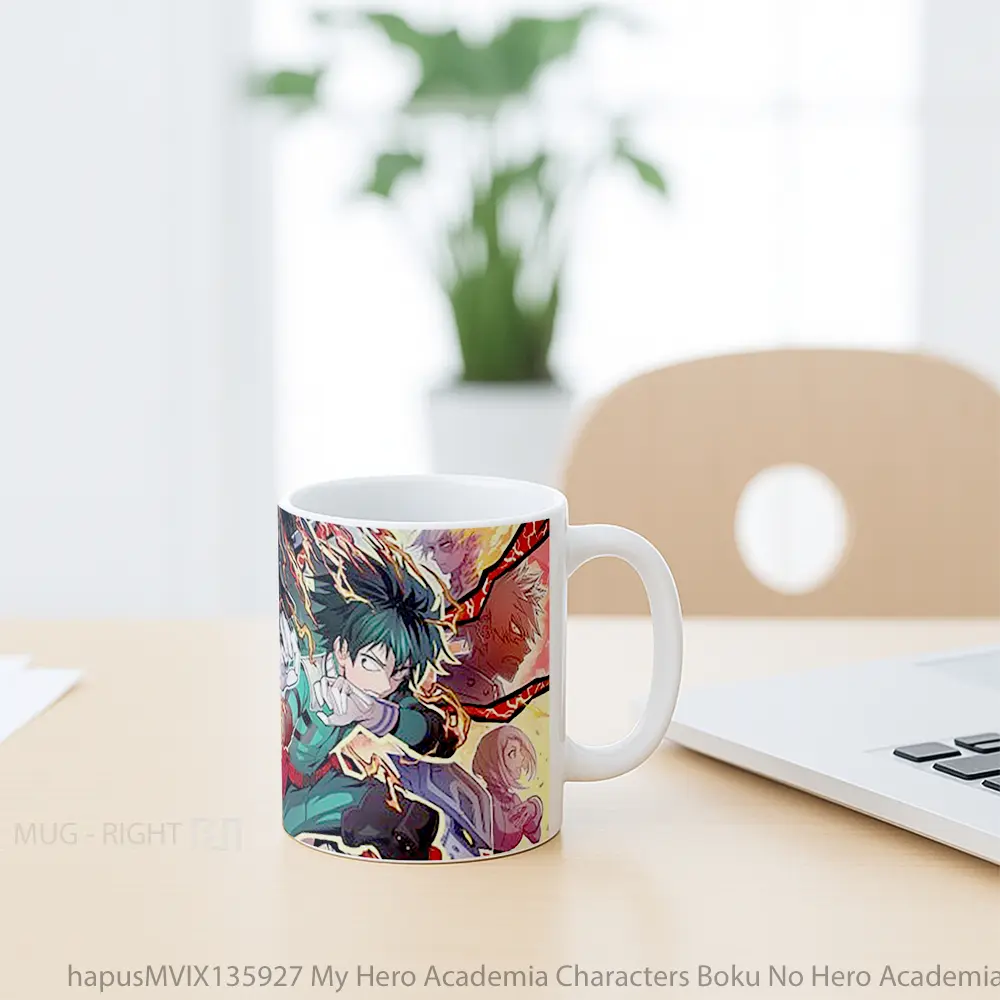 Mug My Hero Academia Characters Boku No Hero Academia Cangkir Anime - All-side / Desain