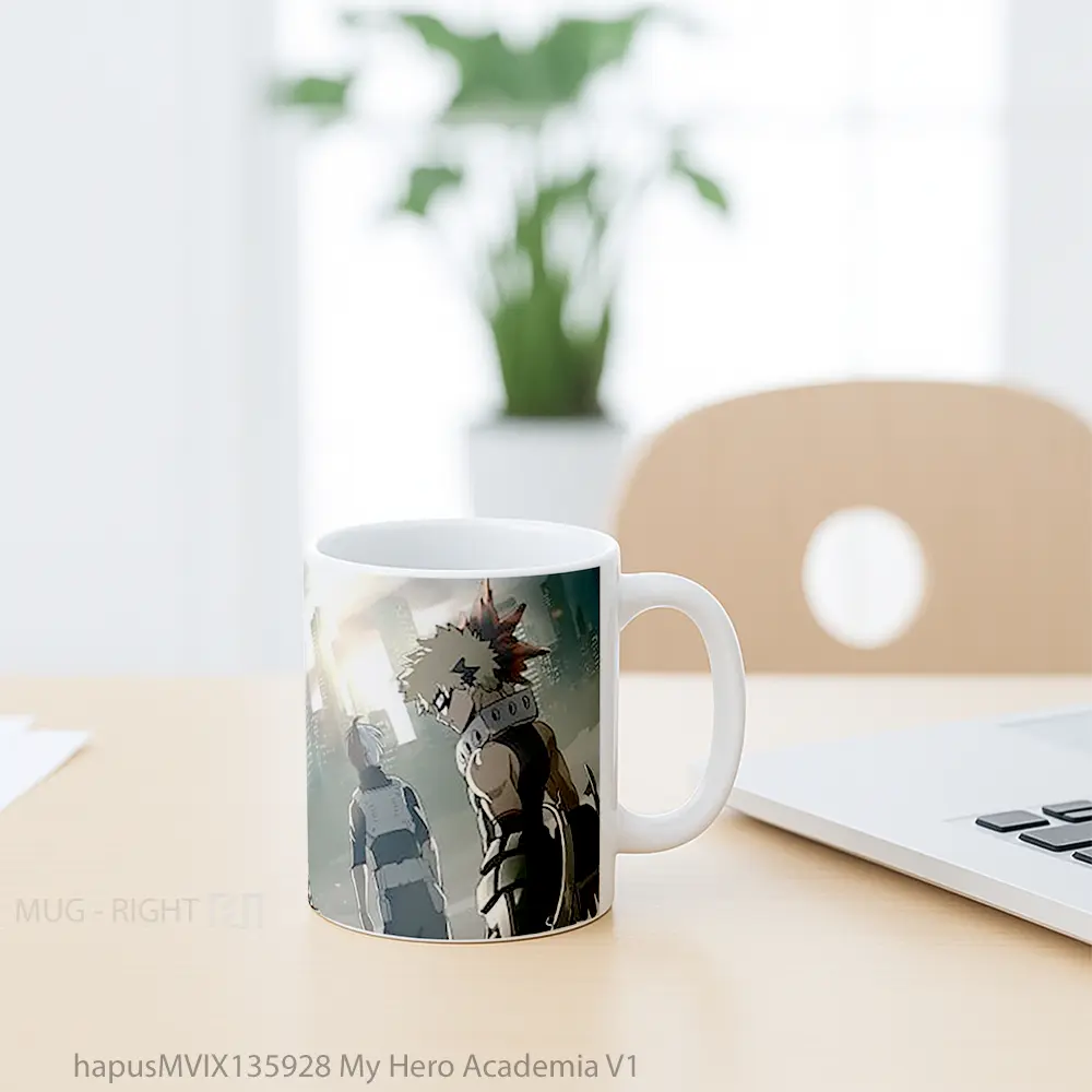 Mug My Hero Academia V1 Cangkir Anime - All-side / Desain