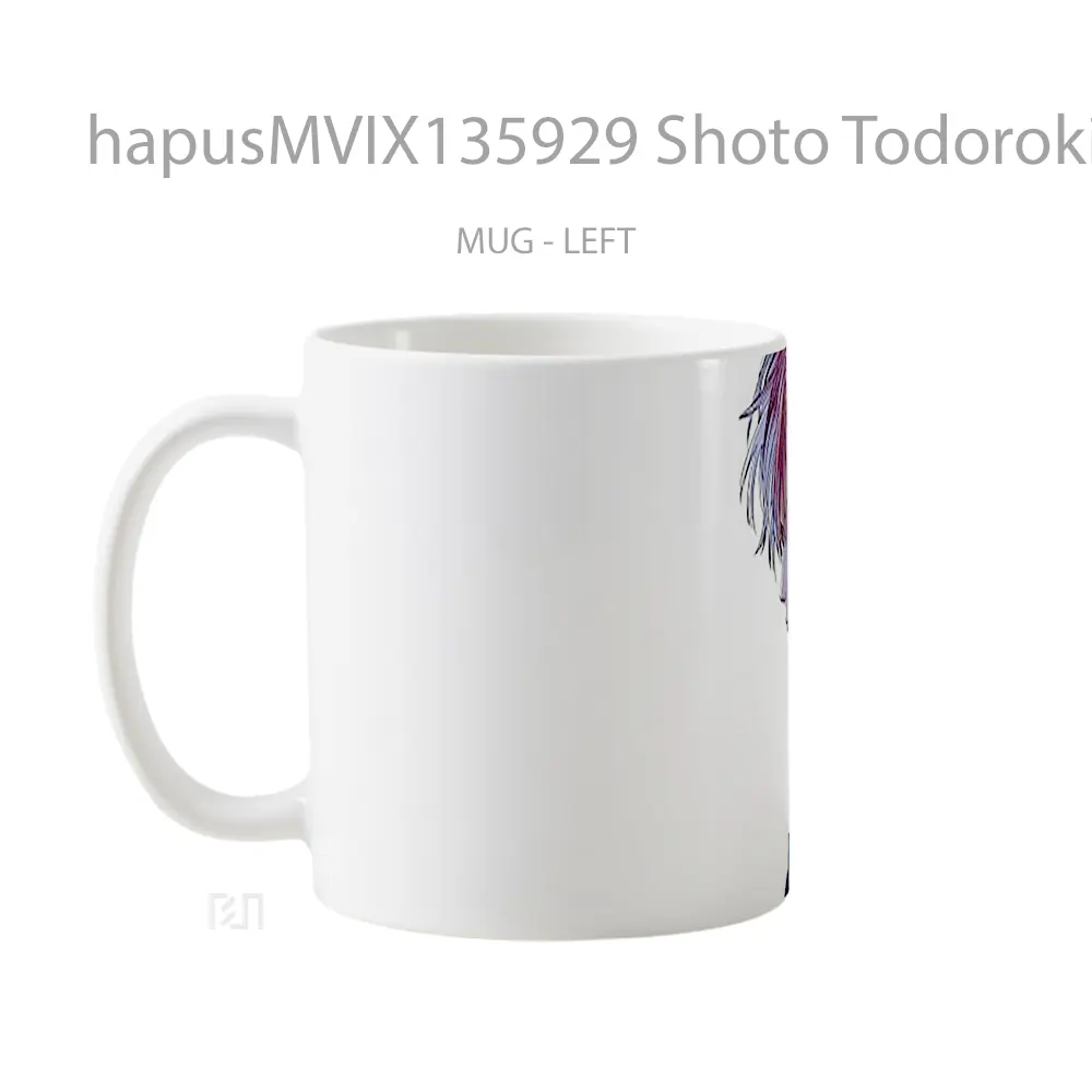 Mug Shoto Todoroki My Hero Academia V1 Cangkir Anime - All-side / Desain