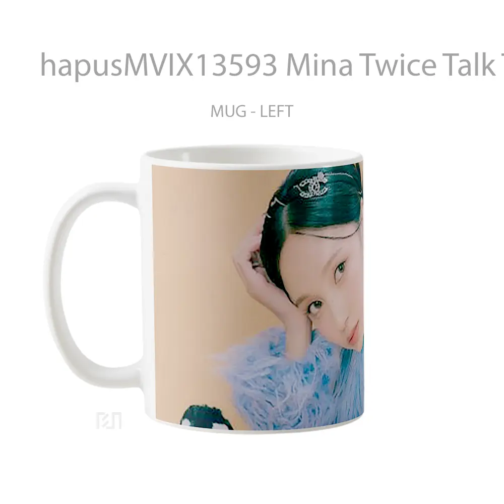 Mug Mina Twice Talk That Talk V1 Gelas Keramik Unik - All-side / Desain