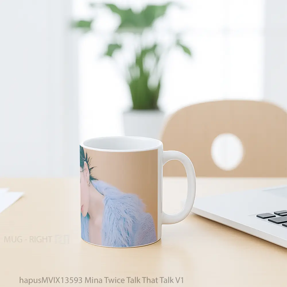 Mug Mina Twice Talk That Talk V1 Gelas Keramik Unik - All-side / Desain