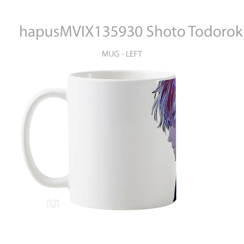 Mug Shoto Todoroki My Hero Academia V2 Cangkir Anime - All-side / Desain