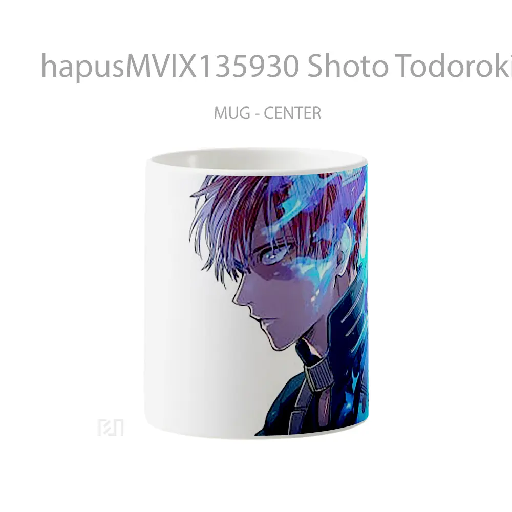 Mug Shoto Todoroki My Hero Academia V2 Cangkir Anime