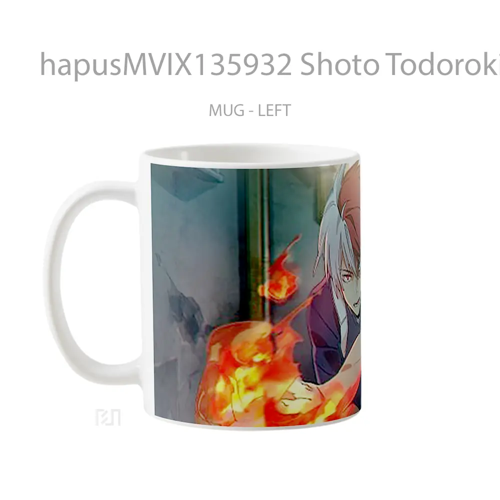 Mug Shoto Todoroki My Hero Academia V3 Cangkir Anime - All-side / Desain